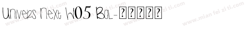 Univers Next W05 Bol字体转换
